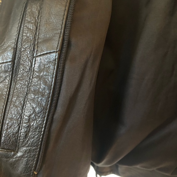 Excelled black genuine leather jacket 8 - Picture 10 of 16